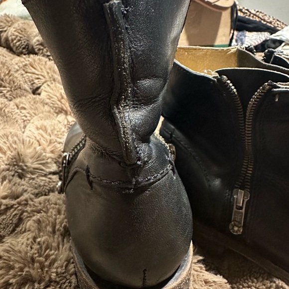 Frye-Black Leather Boots - Picture 7 of 9